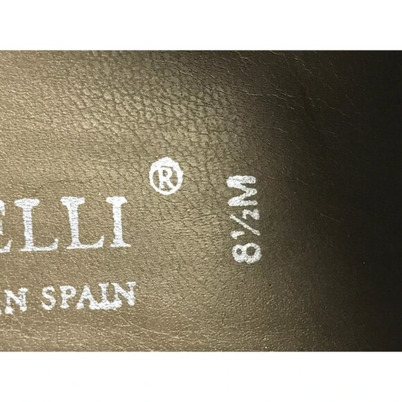 A. Marinelli Womens Brown‎ Slip On Cross Strap Wedge Slide Sandal Size US 8.5 M - Picture 9 of 9